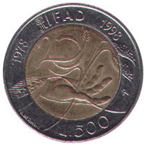 500 Lire 1998 IFAD