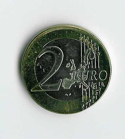 Error 1 Euro 2002 Austria Coin. 